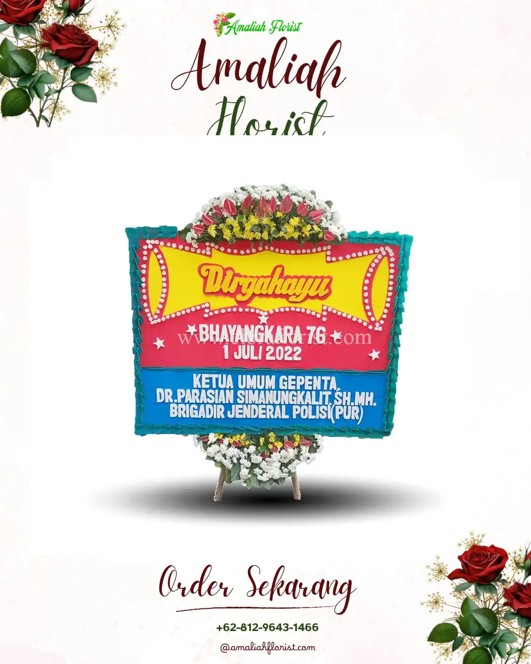 Papan Bunga HUT Ulang Tahun Buaran Indah